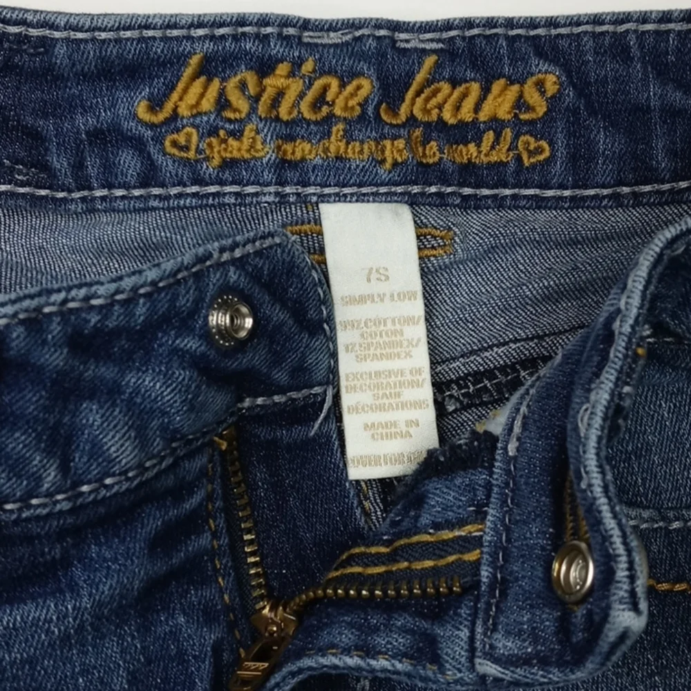 Justice Girl Denim Shorts Sz 7S